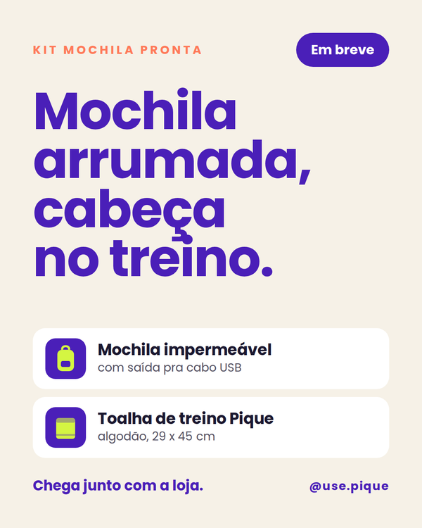 Post: Kit Mochila Pronta