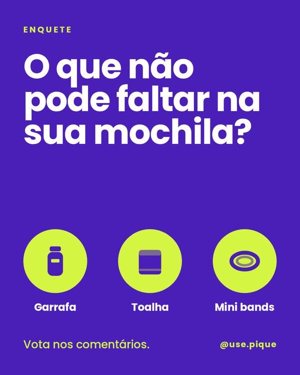 Post: o que não pode faltar na mochila?